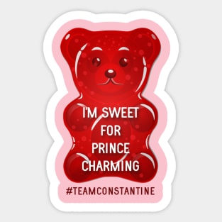 Sweet for Prince Charming Sticker